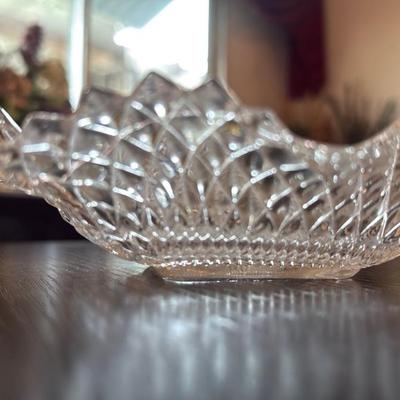 Cut Glass Crystal Dish