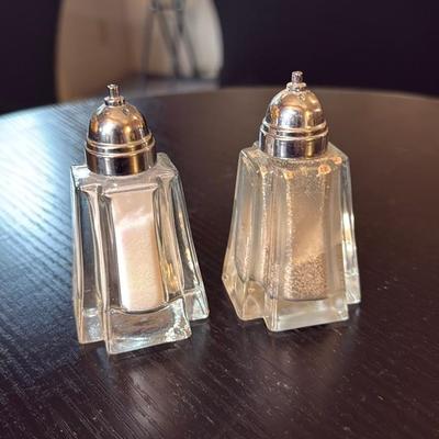 Crystal Salt and Pepper Shakers
