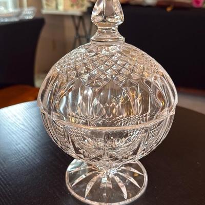 Cut Glass Covered Compote