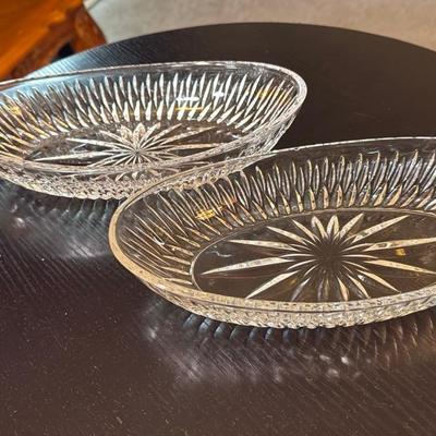 Vintage Cut Glass Trays