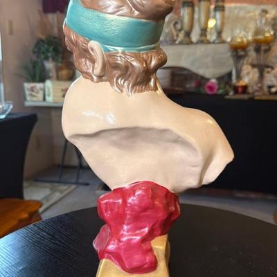 Vintage Porcelain Lady Bust Sculpture