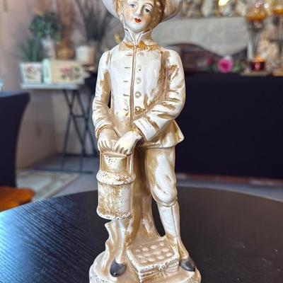 Vintage Porcelain Boy Figurine