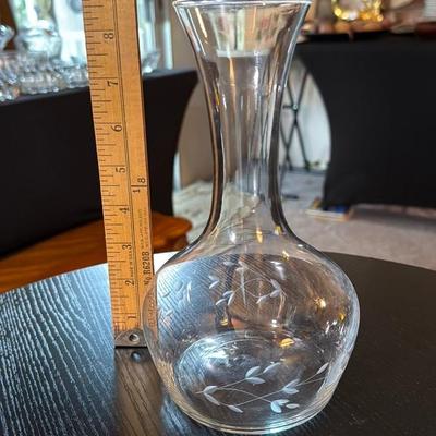 Etched Glass Decanter