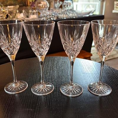 Set of Crystal Wine Glasses
