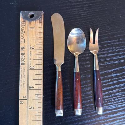 Vintage Wood Handle Serving Set