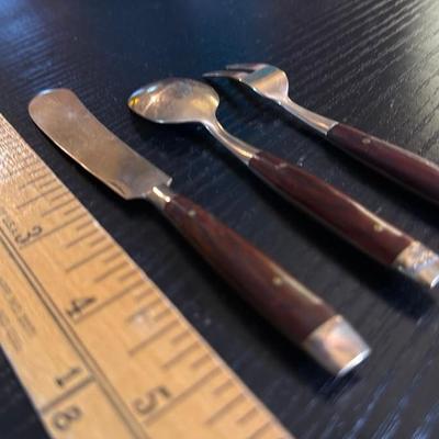 Vintage Wood Handle Serving Set