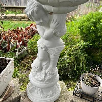 Cherub Bird Bath Statue