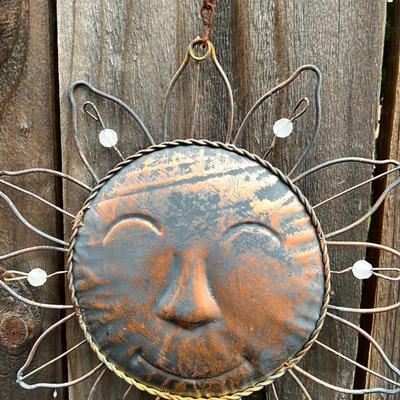 Metal Sun Wall Decor
