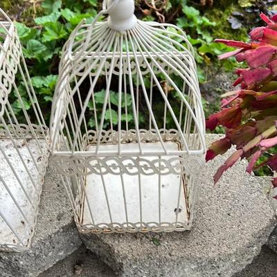Decorative White Birdcage