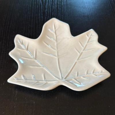 Leaf Shaped Ceramic Dish