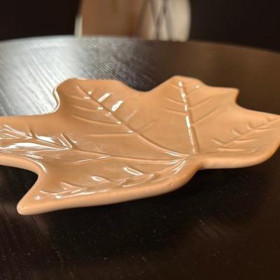 Leaf Shaped Ceramic Dish