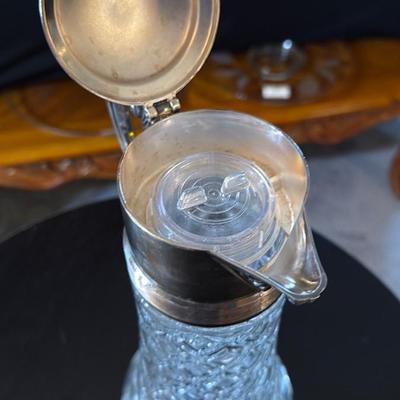 Crystal and Silver Claret Jug