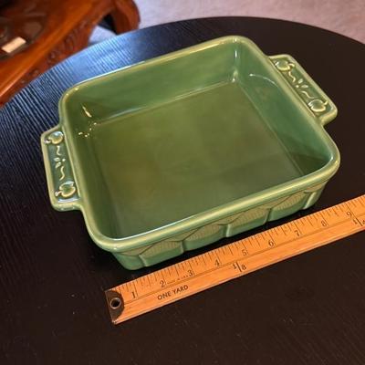 Green Ceramic Baking Dish