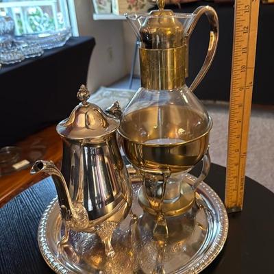 Leonard Silver Tea Set with Tray