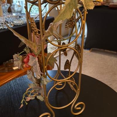 Decorative Metal Wine Rack