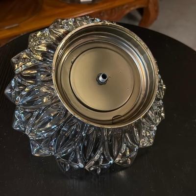 Cut Glass Candle Holder