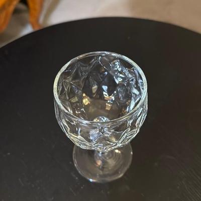 Crystal Patterned Wine Glass