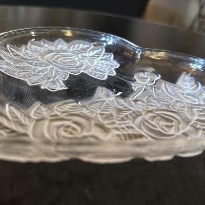 Heart-Shaped Glass Trinket Dish