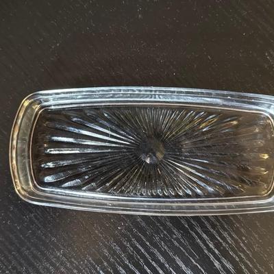 Clear Glass Rectangular Tray