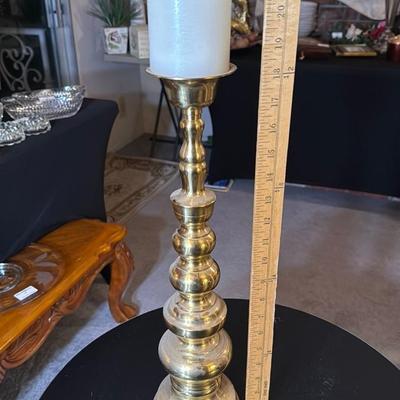 Elegant Brass Candle Holder