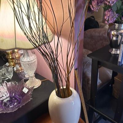 Elegant Ceramic Vase with Twigs