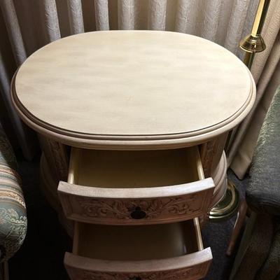 Elegant Carved Nightstand