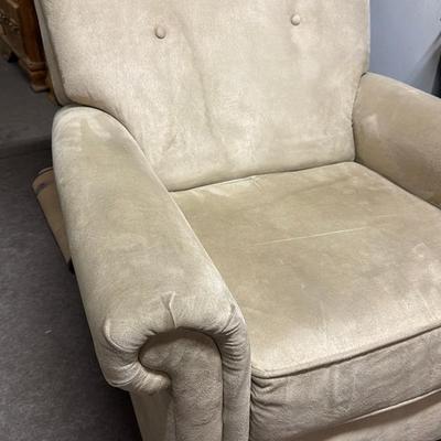 Plush Beige Armchair
