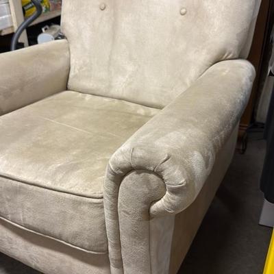 Plush Beige Armchair