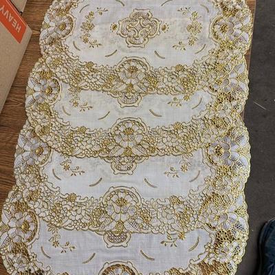 Elegant Embroidered Table Runners