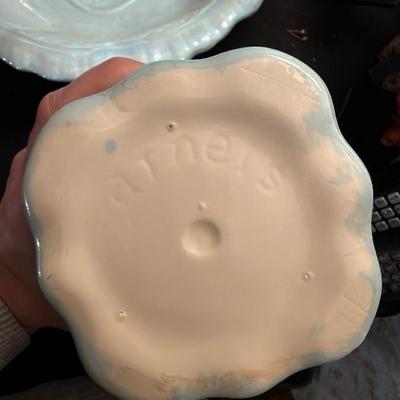 Blue Ceramic Pitcher & Basin