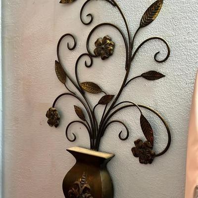 Metal Floral Wall Decor