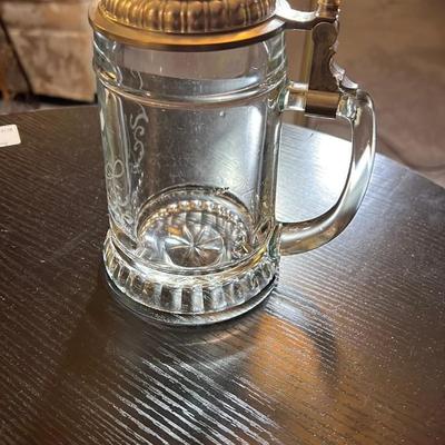 Vintage Glass Beer Stein