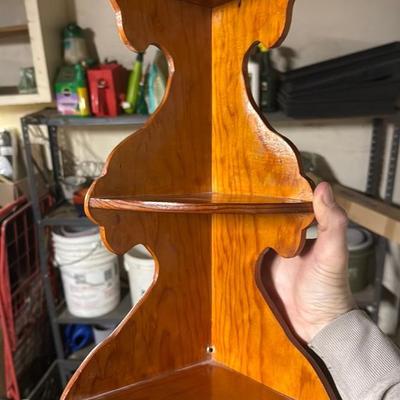 Vintage Corner Wood Shelf