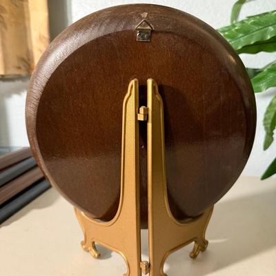 Wooden Decorative Plate on Stand