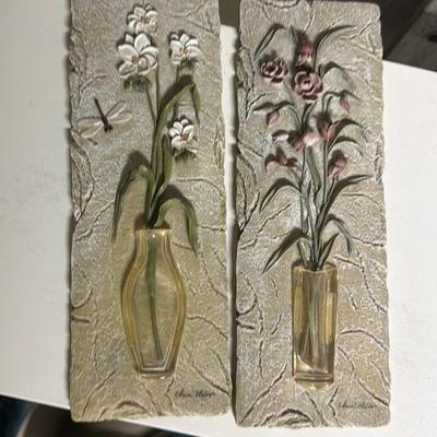 Floral Wall Sculptures by Ann Wallen