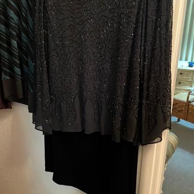 Elegant Black Beaded Dress