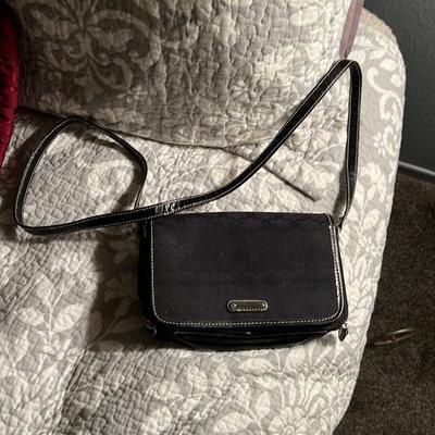 Black Leather Crossbody Bag