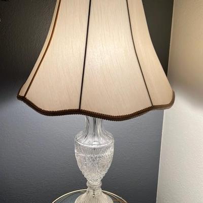Crystal Table Lamp with Shade
