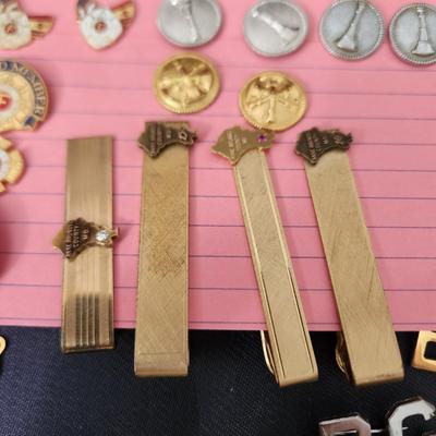 Fire Department Uniform Accessories Tie Clips, Belt Buckles, Buttons, Service Years Pins, Ring, Awards