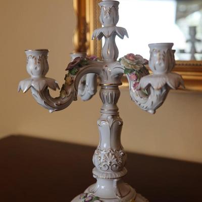 Pair of VON SCHIERHOLZ Porcelain Candelabra