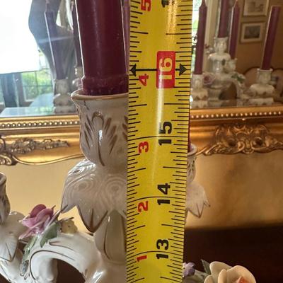 Pair of VON SCHIERHOLZ Porcelain Candelabra