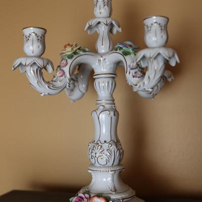 Pair of VON SCHIERHOLZ Porcelain Candelabra