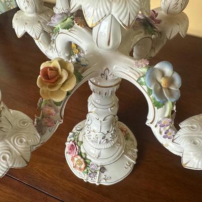 Pair of VON SCHIERHOLZ Porcelain Candelabra