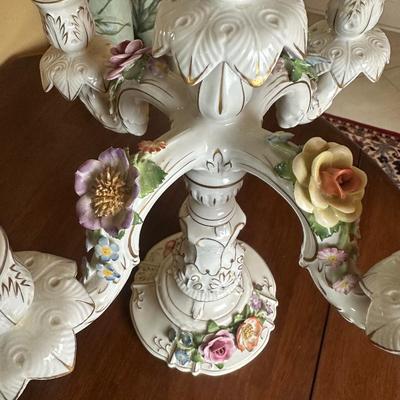 Pair of VON SCHIERHOLZ Porcelain Candelabra