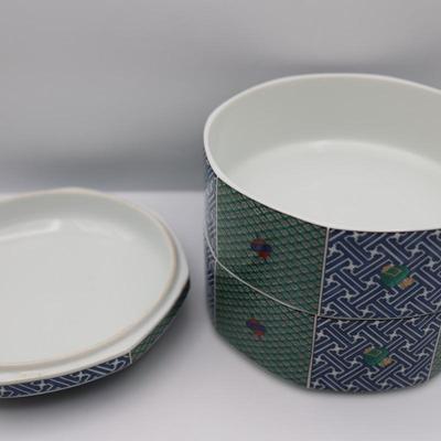 Three Tier Tea Utensil Ceramic Storage