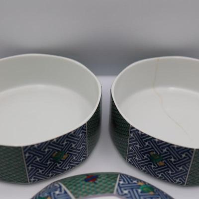 Three Tier Tea Utensil Ceramic Storage