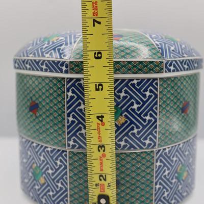 Three Tier Tea Utensil Ceramic Storage