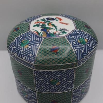 Three Tier Tea Utensil Ceramic Storage