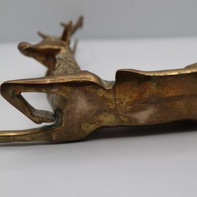 Solid Brass Deer Laying Down