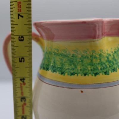 Italian Ceramic Hand painted Pitcher